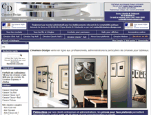 Tablet Screenshot of cimaises-design.com